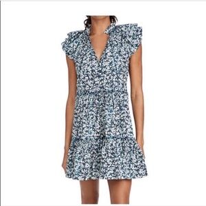 Veronica Beard Zee Dress batik print tiered